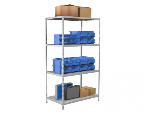 Стеллаж металлический MS Standart 185/100x60/4