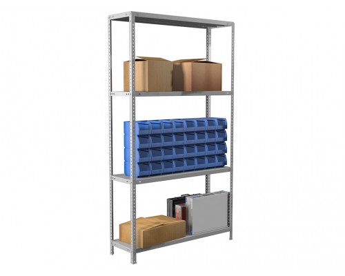 Стеллаж металлический MS Standart 185/100x30/4