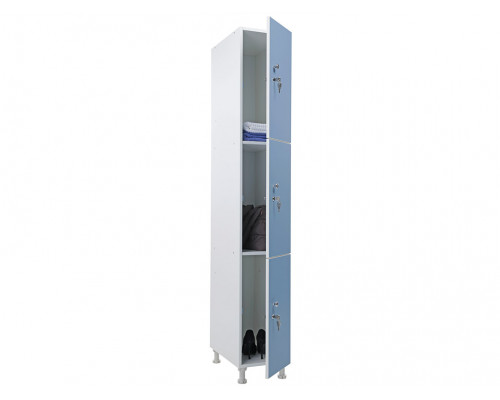 Шкаф для раздевалок WL 13-30 голубой/белый